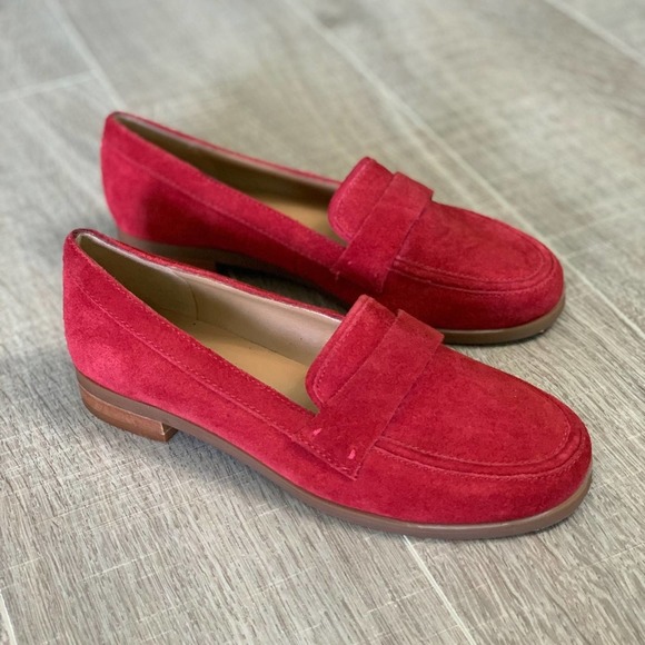 franco sarto red loafers